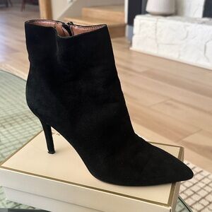 BCBGMaxAzria Black Suede Heeled Boots